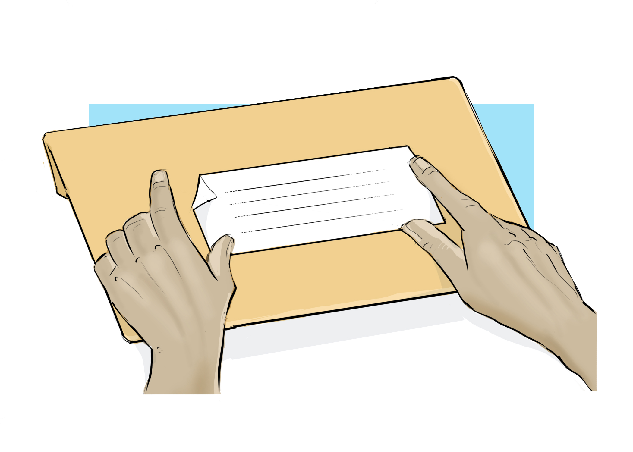 DNA test Kenya mailing envelope